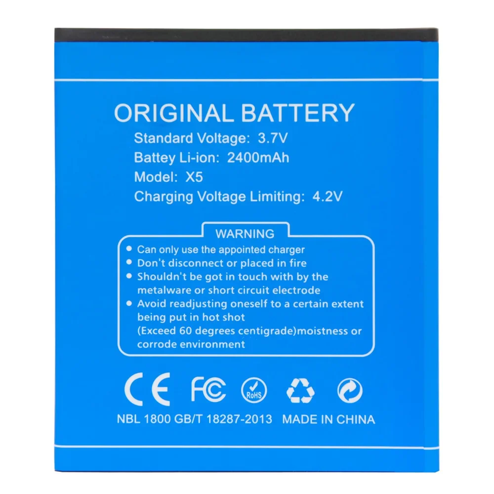 

Original Battery for DOOGEE X5/X5 Pro 2400mAh X5/x5 Smartphone Replacement