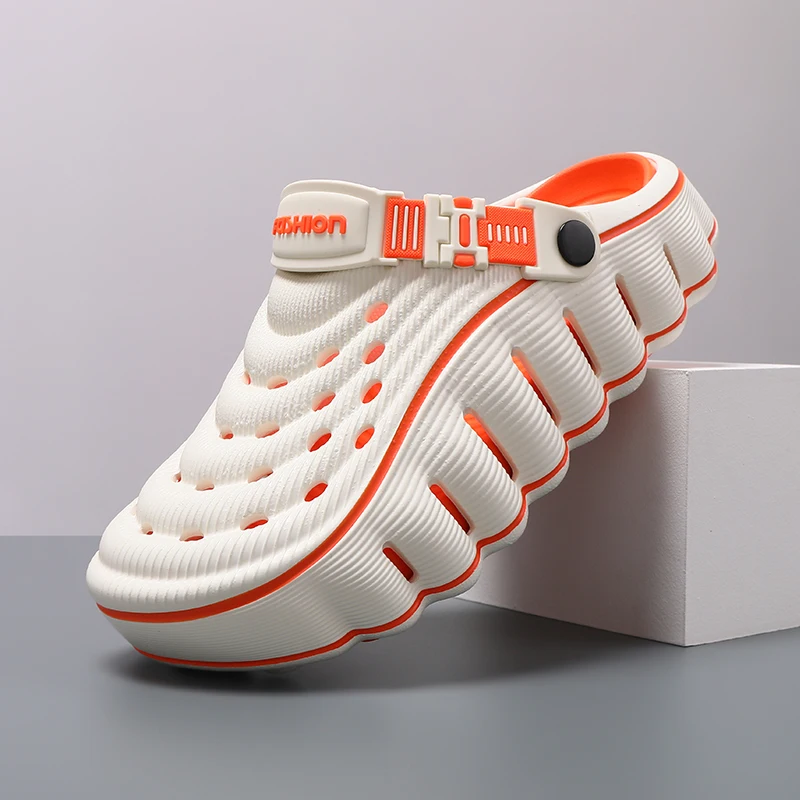 New Fashion Sandals Men's EVA Casual Comfortable Hole Garden Shoes Outdoor Men's Beach Sandals Indoor Home Unisex Slippers