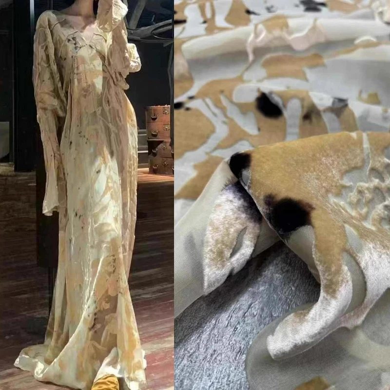 Tela De Terciopelo De Seda Flocada De 140Cm De Ancho Y 12Mm Para Costura Diy, Pantalones De Vestir, Pijamas, Cheongsam Odai R5064 — -14%, 7.98€ Coupon, from 48.99€ – 14% descuento – €48.99
