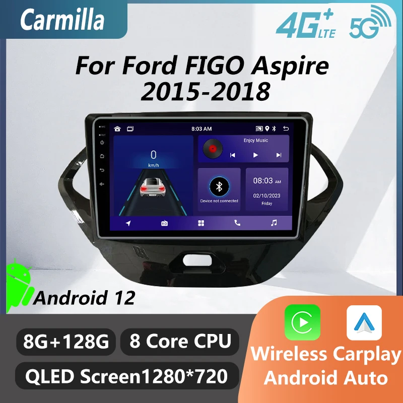 

2 Din Car Radio Android for Ford FIGO Aspire 2015-2018 Car Multimedia Player GPS Navigation Stereo Head Unit Autoradio Audio