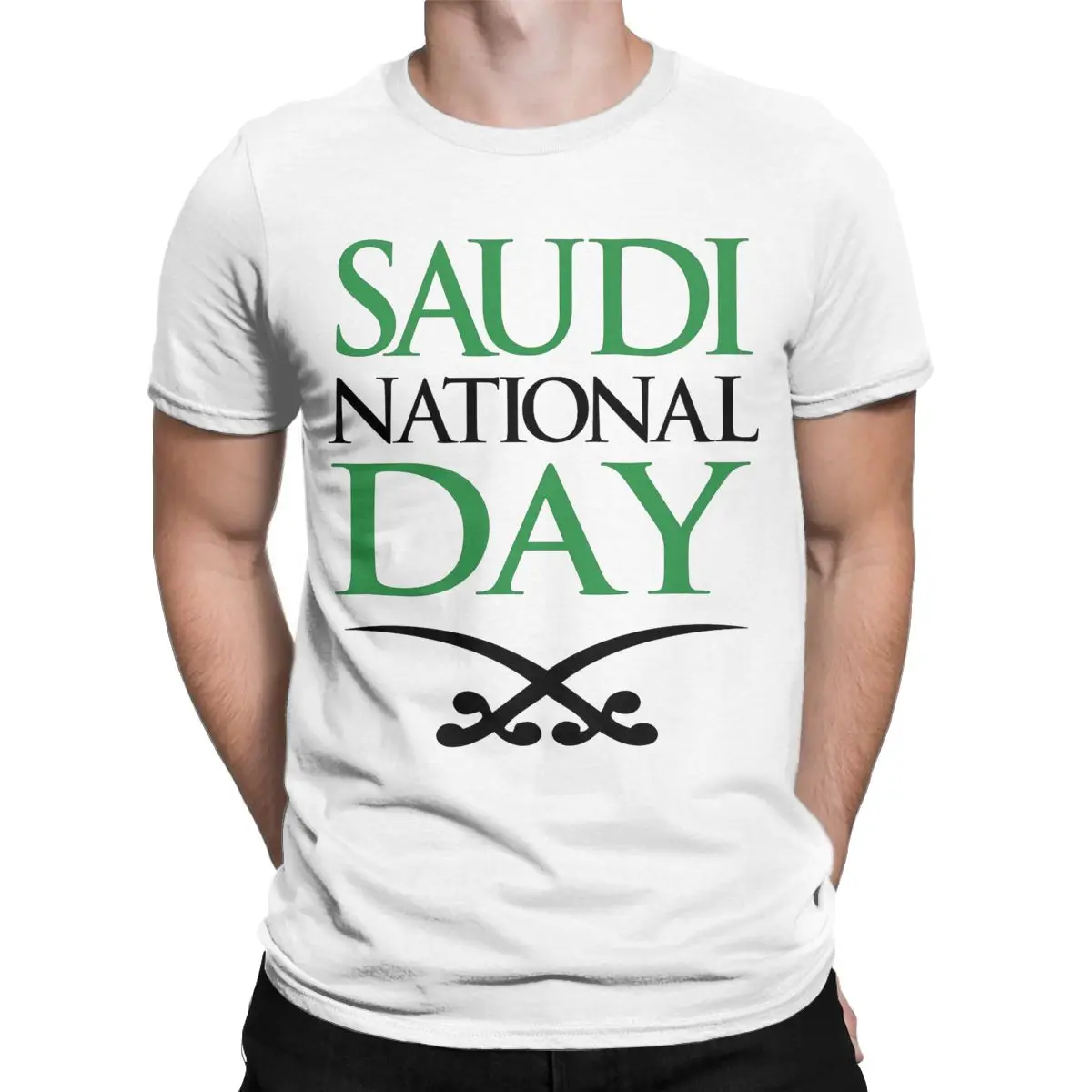 Summer Saudi National Day Kingdom Of Saudi Arabia for Men Women T Shirt Outfits Humor Tee Shirt T-Shirts Pure Cotton Printed