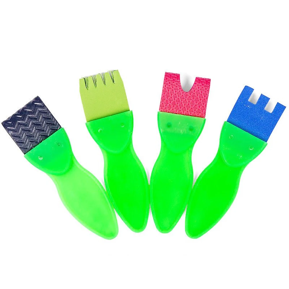 4 Pcs Children's Painting Sponge Brush Set Graffiti Sponge Brush Environmental Protection Materials Kindergarten Student Supplie