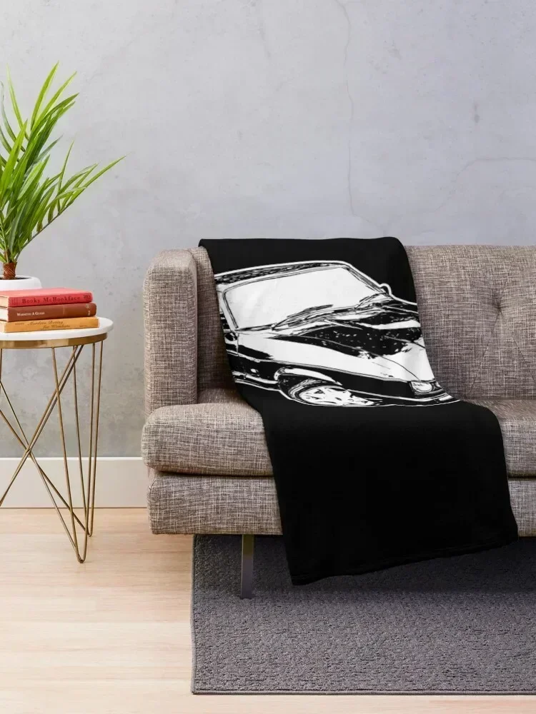 Sketched Capri Artwork Throw Blanket