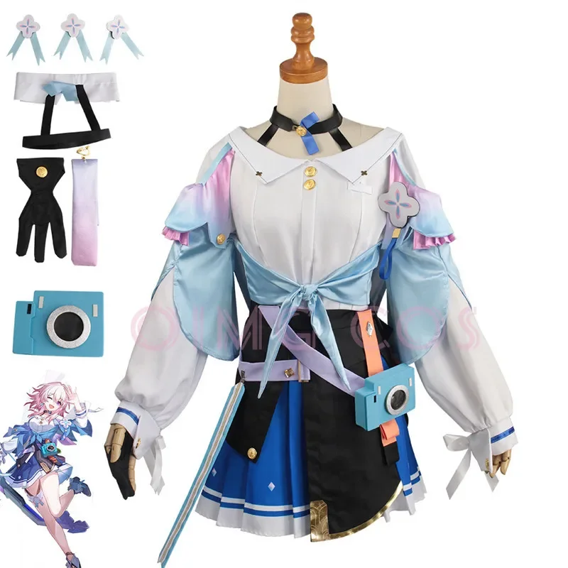 

March 7th Cosplay Costume Honkai Star Rail Carnival Uniform Wig Anime Halloween Costumes men Game