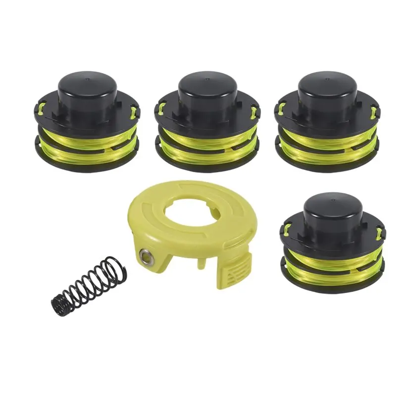 

HLZS-Trimmer Spool For Ryobi Rlt3025f RAC119 Mowing Rope,RAC118 Cover And Spring