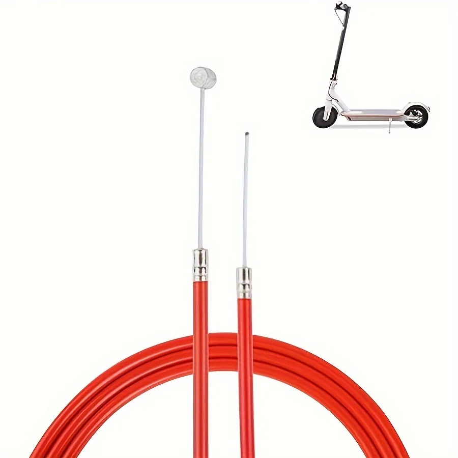 

1, красный тормозной трос M365, замена троса заднего тормоза для запасных частей для электрического скутера Xiaomi M365