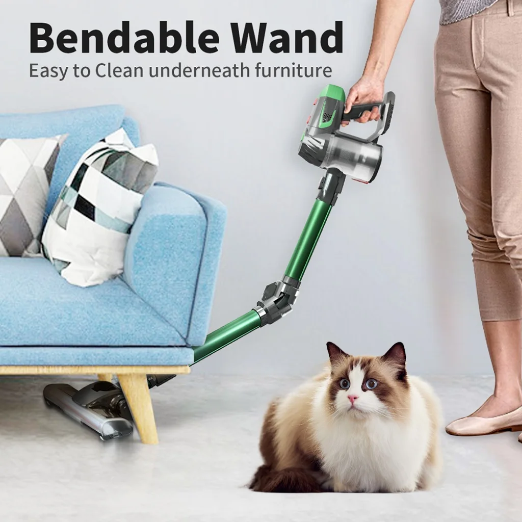 مكنسة كهربائية محمولة لاسلكية، مضادة للتشابك، قابلة للفصل، شفط قوي، 180 ° تنظيف، يستخدم لشعر الحيوانات الأليفة والسجاد #3
