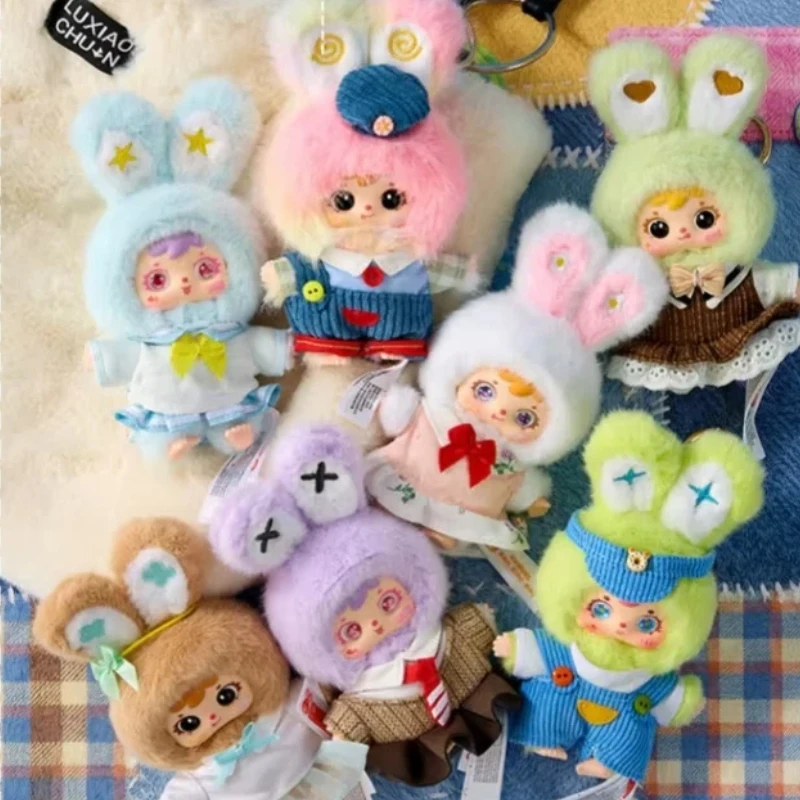 

New Samuel Three Daily Bunny Series Blind Box Kawaii Vinyl Plush Bag Charm Pendant Cute Collectible Doll Gift For Girls