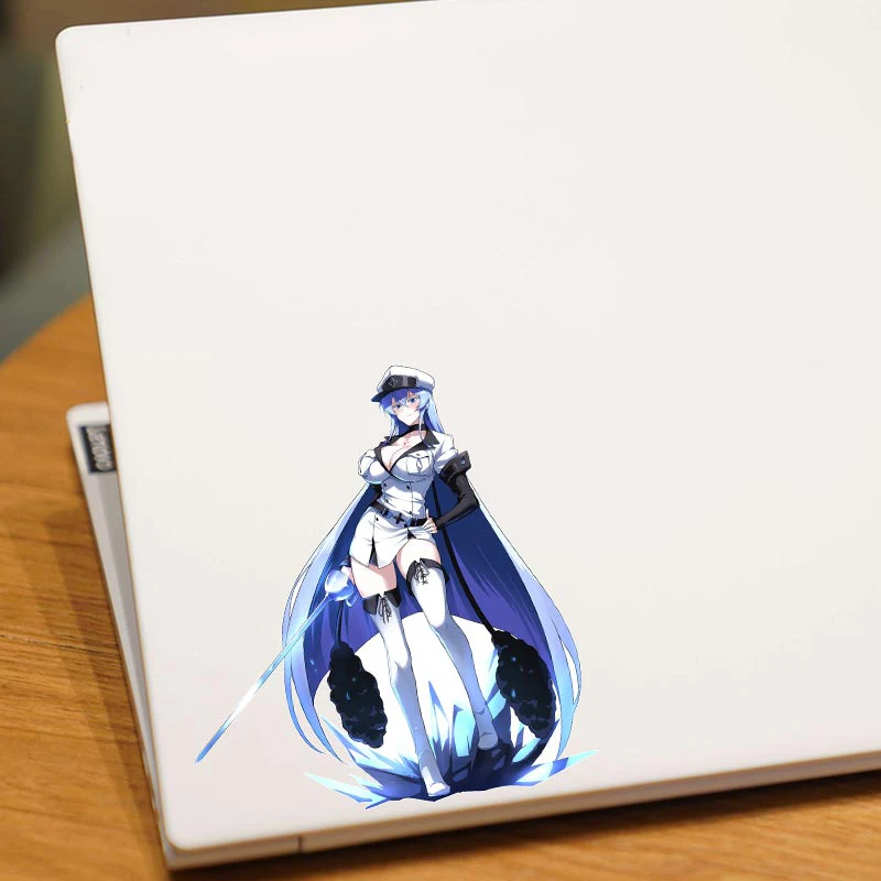 Akame Ga KILL Esdeath Funny Car Stickers Vinyl Creative Decal Occlusion Scratch Car Accessories Motorcycle Toolbox Decals