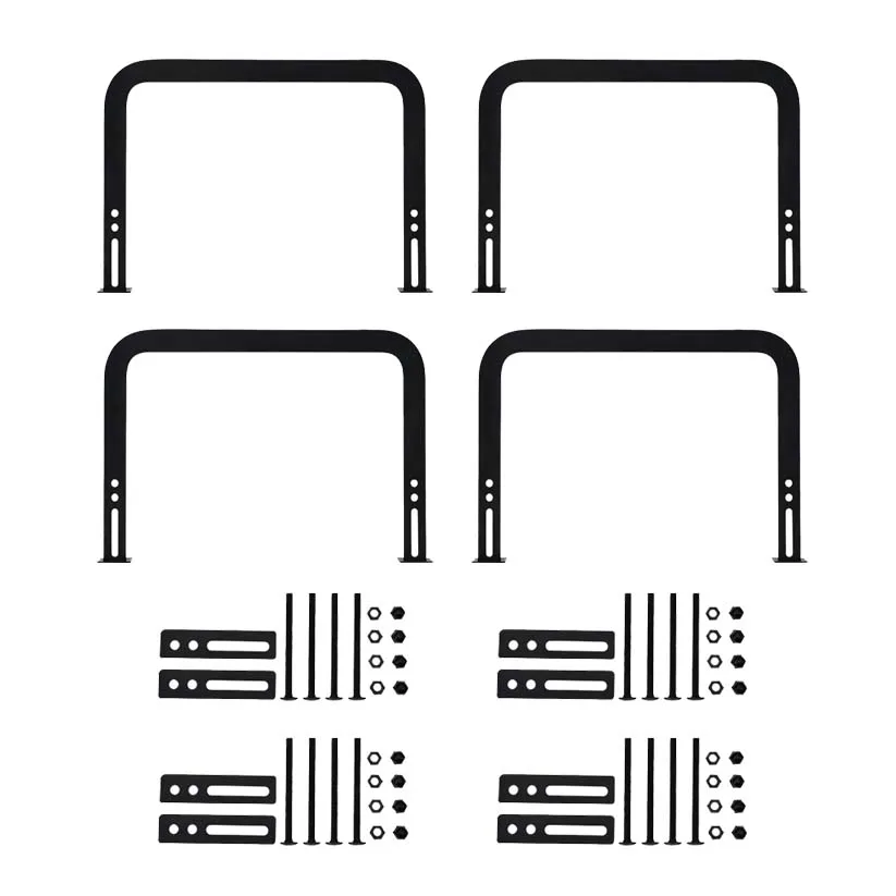 4pcs Adjustable Bed Slide Stoppers Metal Non Slip Gripper Retainer Bar Bracket For Home Metal Bed Frame Slip Clamp Holder