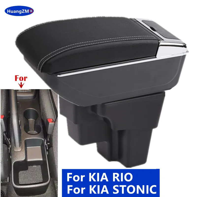 

Car Armrest For KIA RIO Armrest Box For KIA STONIC KIA Rio lx CeratoStorage Box Retrofit part Car accessorie South America
