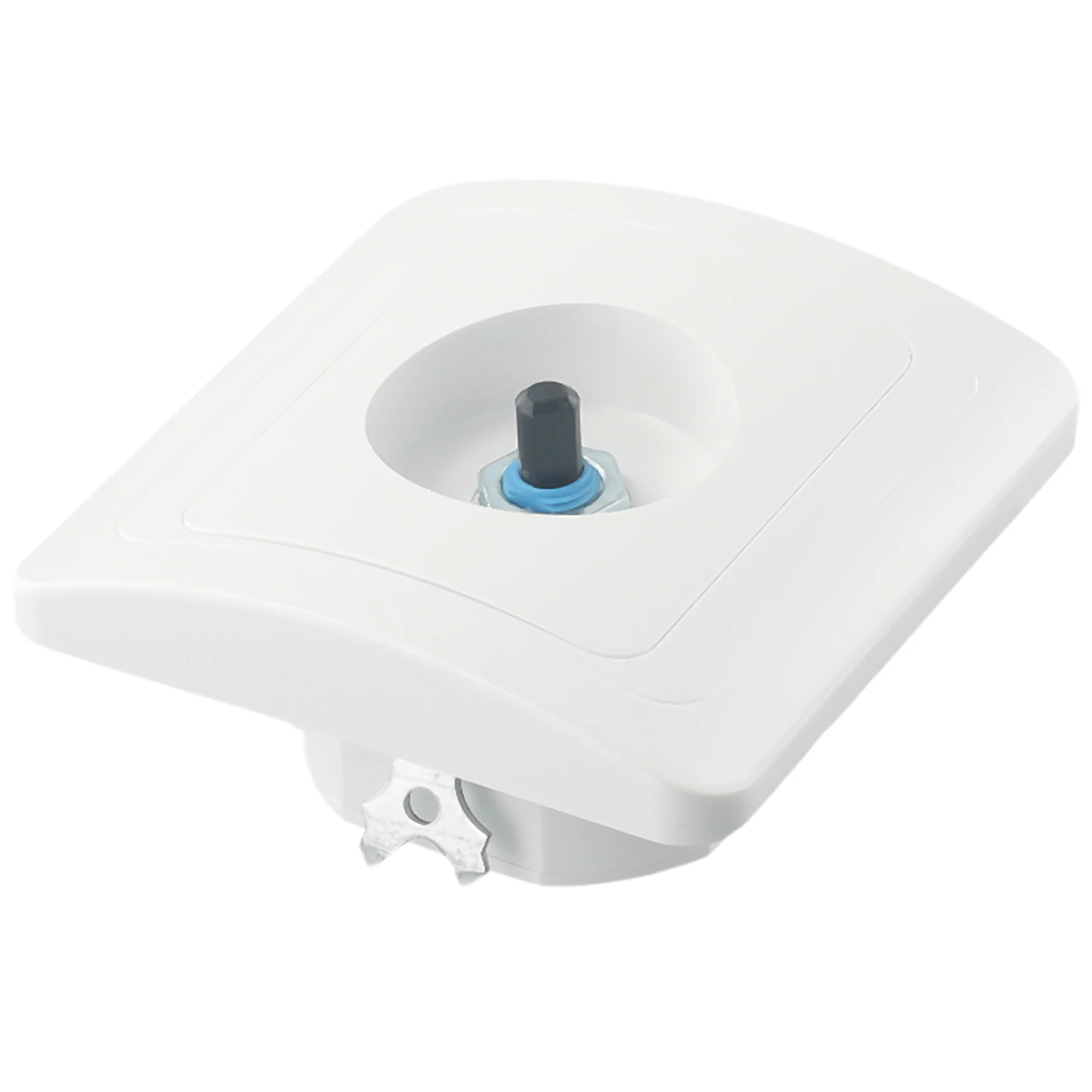Switch Rotary Dimmer White 4 To 300W 81 X 81mm Trailing Edge AC 200V-250V European Standard For Conventional Lamps