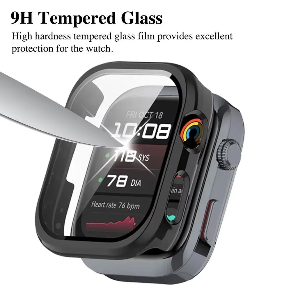 Custodia per PC + Proteggi schermo in vetro + cinturino per Huawei Watch D2 Smart Silicone Bracciale magnetico Cinturino protettivo per orologio