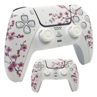 Cubierta de placa frontal de controlador Sakura PS5 rosa con panel táctil para controlador DualSense, reemplazo para BDM-010/020/030/040/050