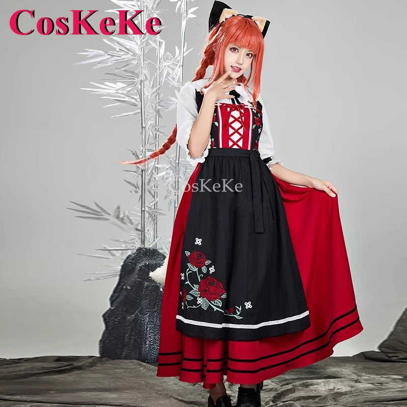 CosKeKe Holo Cosplay Anime Spice And Wolf Costume Fashion Sweet Lovely National Dress Activity Party Role Play Clothing S-XL New