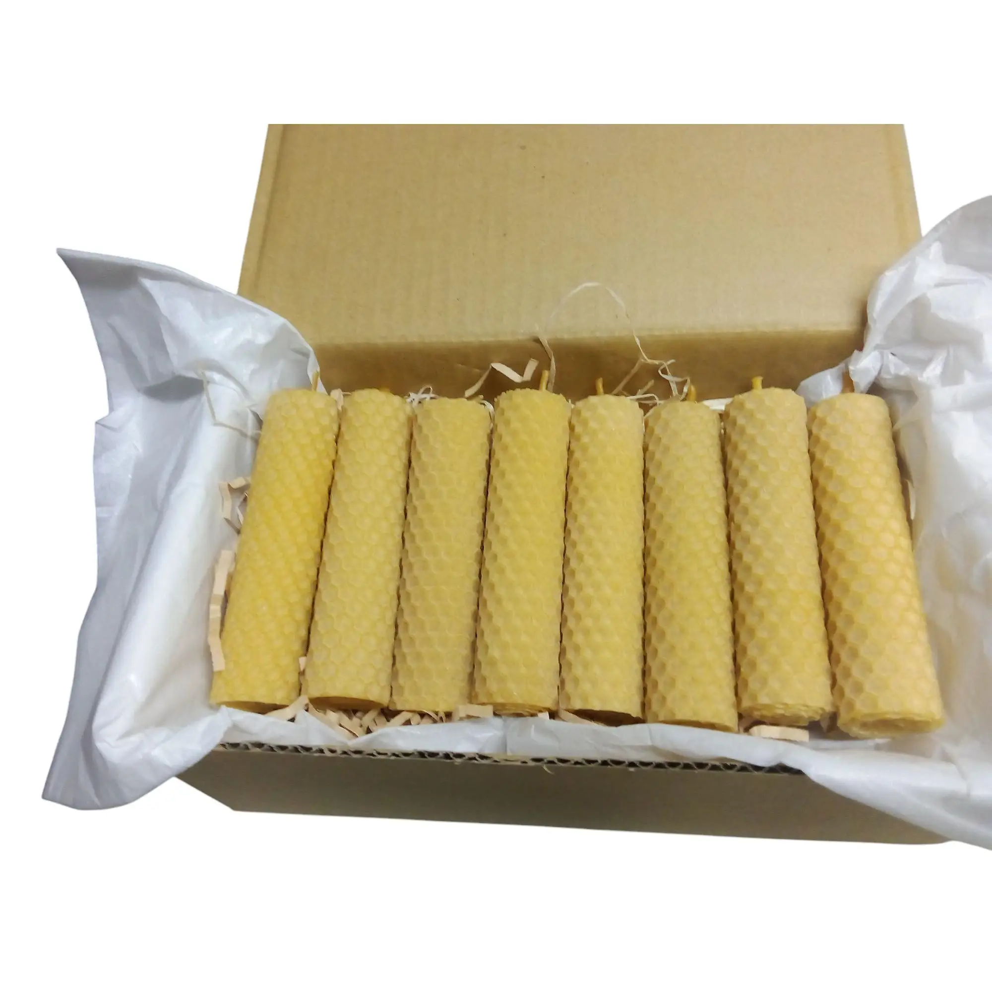Velas De Miel De Abeja Para Rituales Cera Pura 100% - Hechas a Mano - RARA AVIS - Origen España - Medidas 10 cm x 2 cm