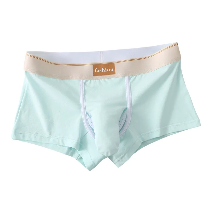 Bullet Separation Men's Panties Cotton Sexy Elephant Nose Underwear Indepedent Scrotum Pouch Breathable Boxer Shorts Underpants