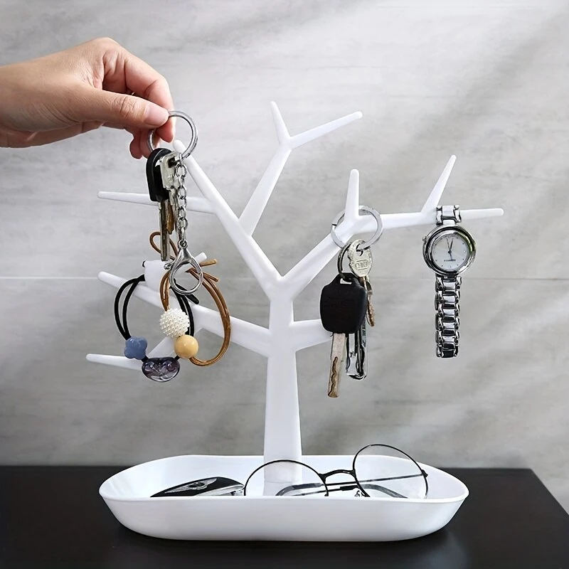 1PC Tree Hanger Creative Necklace Jewelry Necklace Bracelet Jewelry Display Rack Creative Earrings Ring Storage Rack