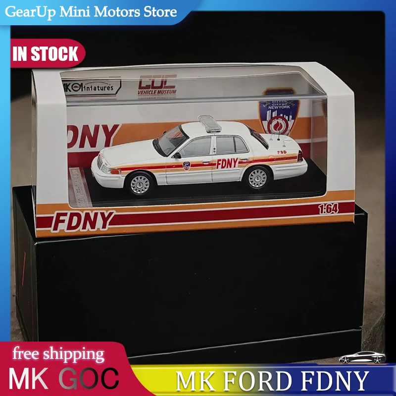 

Mk Miniatures Goc 1:64 Ford Fdny Alloy Miniature Diecast Model Ford Fire Department City Of New York Coolcarshow Toys Kids Gift