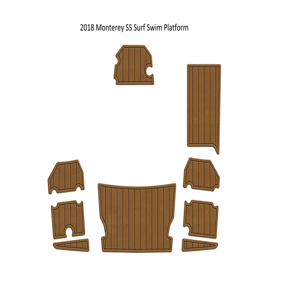 

Monterey SS Surf Swim Platform Boat 2018, напольная накладка из тикового дерева из искусственной пены EVA