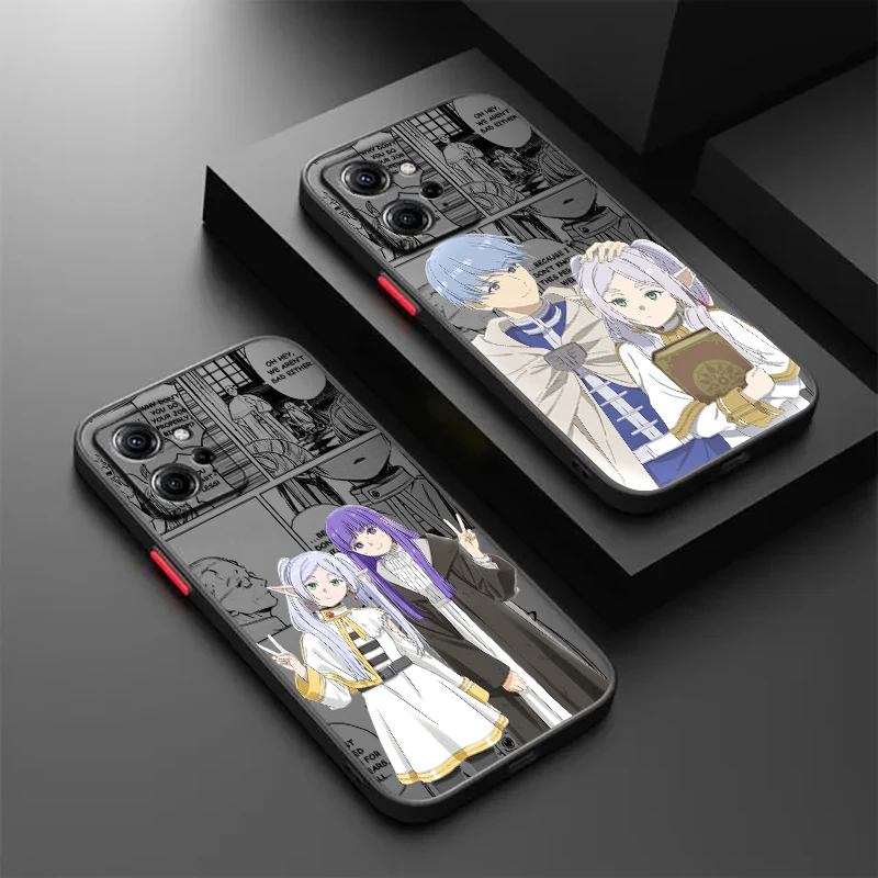 Frieren Beyond Journey End Frosted Translucent For Redmi Note 13 12 12S 12T 11 11T 11E 10 10S 9 Pro Plus 5G Soft Phone Case