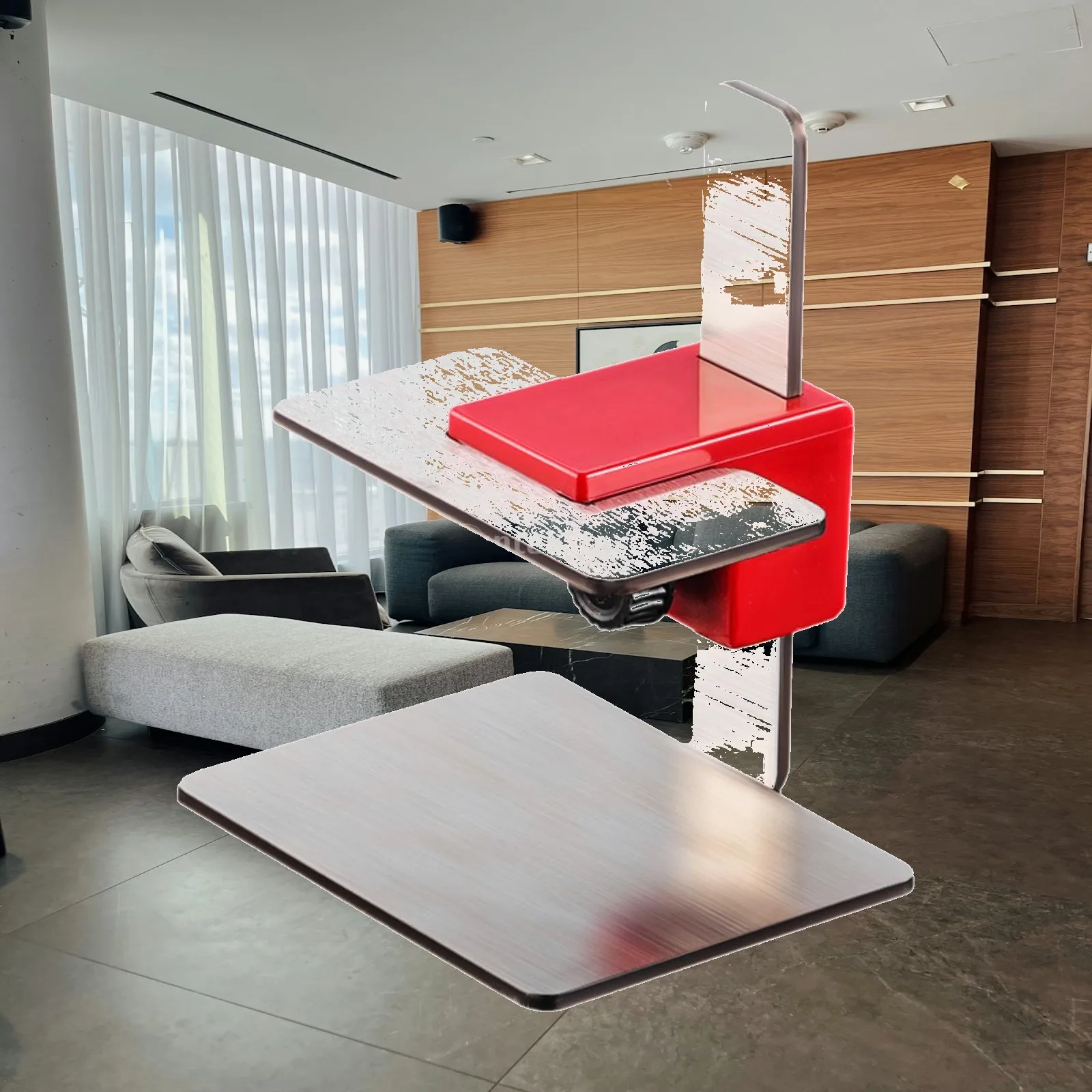 Professional Cabinet Door Installation Position Jig Non Slip Base Adjustable Height Tool for Carpentry