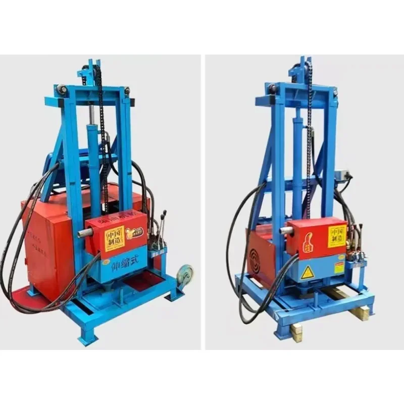 100m portable civil drilling rig for diesel water well exploration