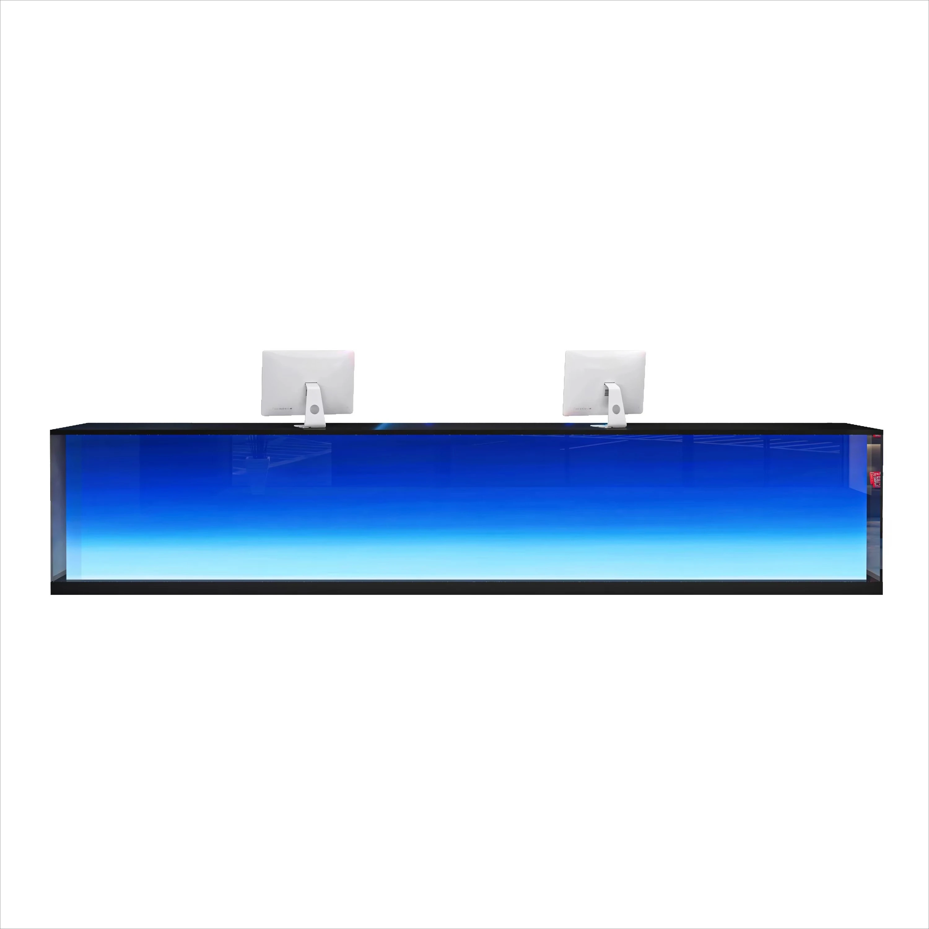 

&c Modern Cool Gradient Acrylic Illuminated Reception Desk Checkout Counter Office Beauty Salon Clothing Shop Bar