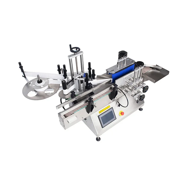 Table Round Bottle Labeling Machine MT-130 Automatic High-speed Labeling Machine Glass Bottle Can Self-adhesive Labeling Machine