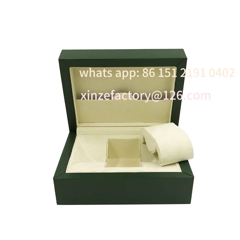 صندوق ساعة جميل قابل للتخصيص، صندوق تخزين هدايا عالي الجودة بنمط موجة خضراء