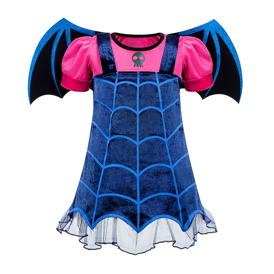 Halloween Vampire Costume Girls Party Dresses Kids Dress Up Costumes Role Play Cosplay Outfits