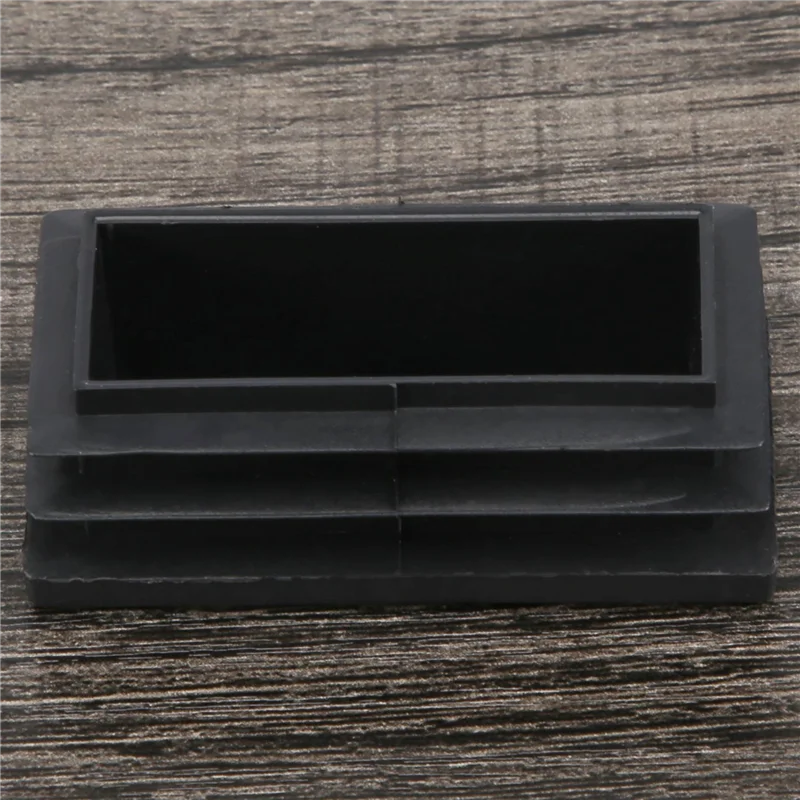 

A23P Plastic Rectangle Tube Inserts End Blanking Cap 25X50mm 10 Pcs Black