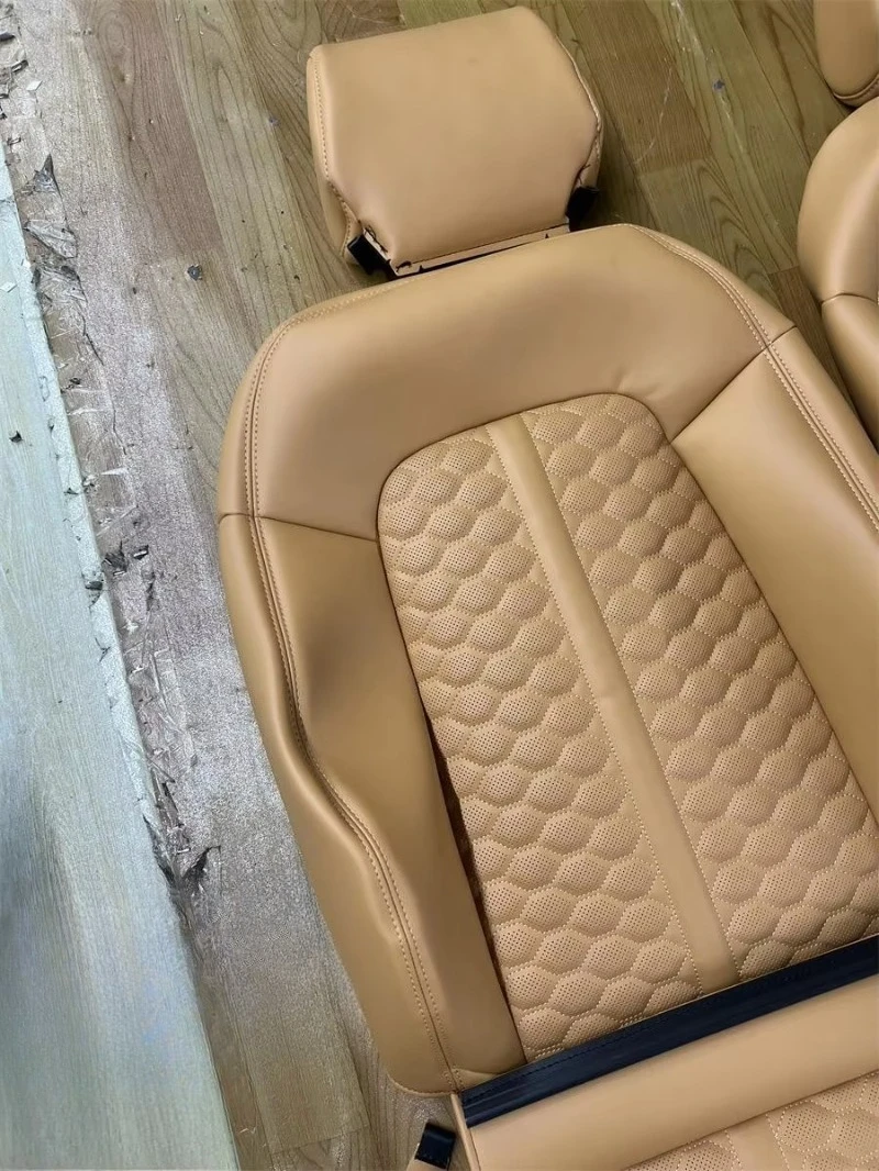 Picture 4: Luxury Quality Leather Car Seat Cover Set Comfortable Interior Accessory for Fully Universal MPV 7-Seater Van for
