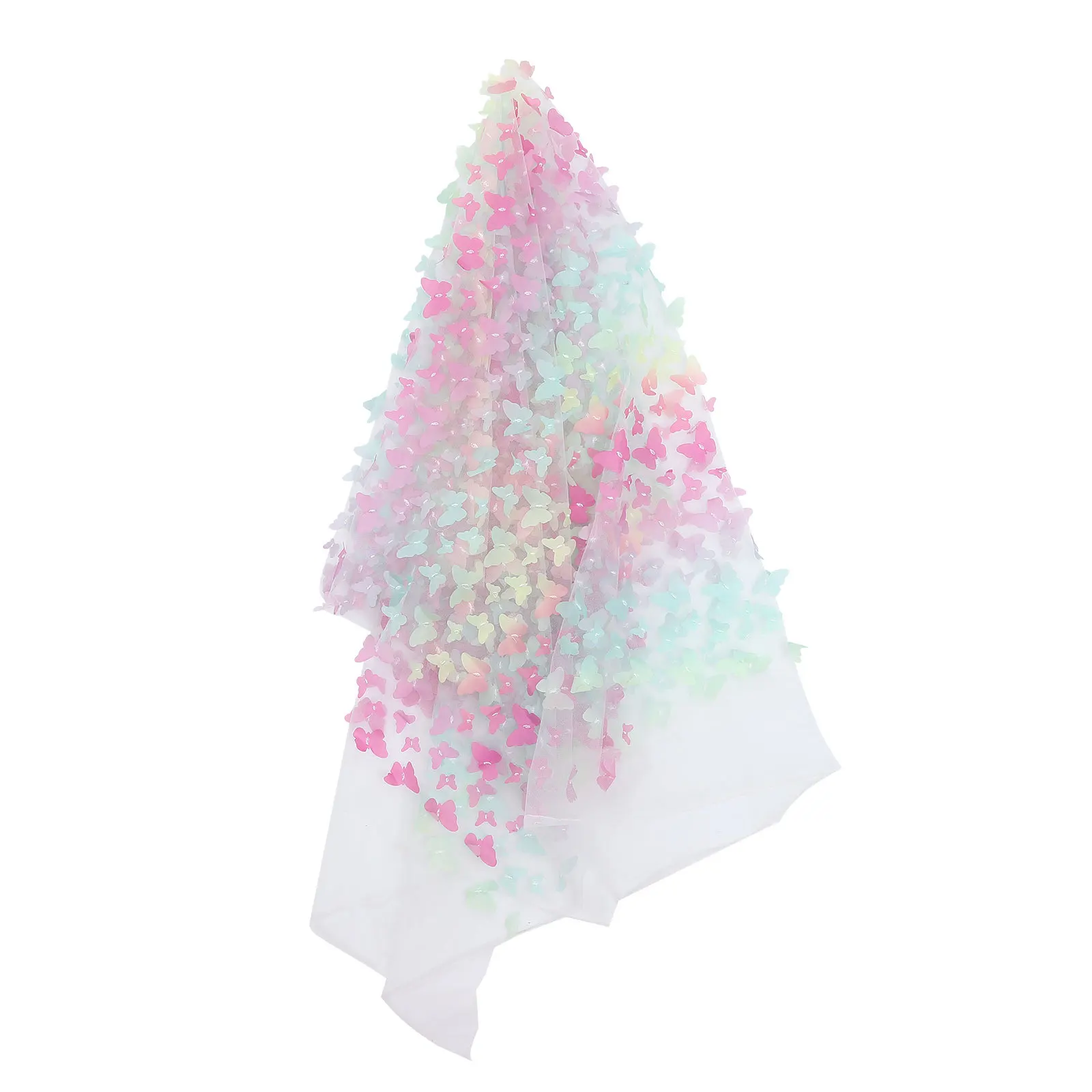 

DIY Clothing Trim 3D Embroidery Butterfly Gauze Lace Safe Environmentally Friendly Durable Fabric Edging Trimming