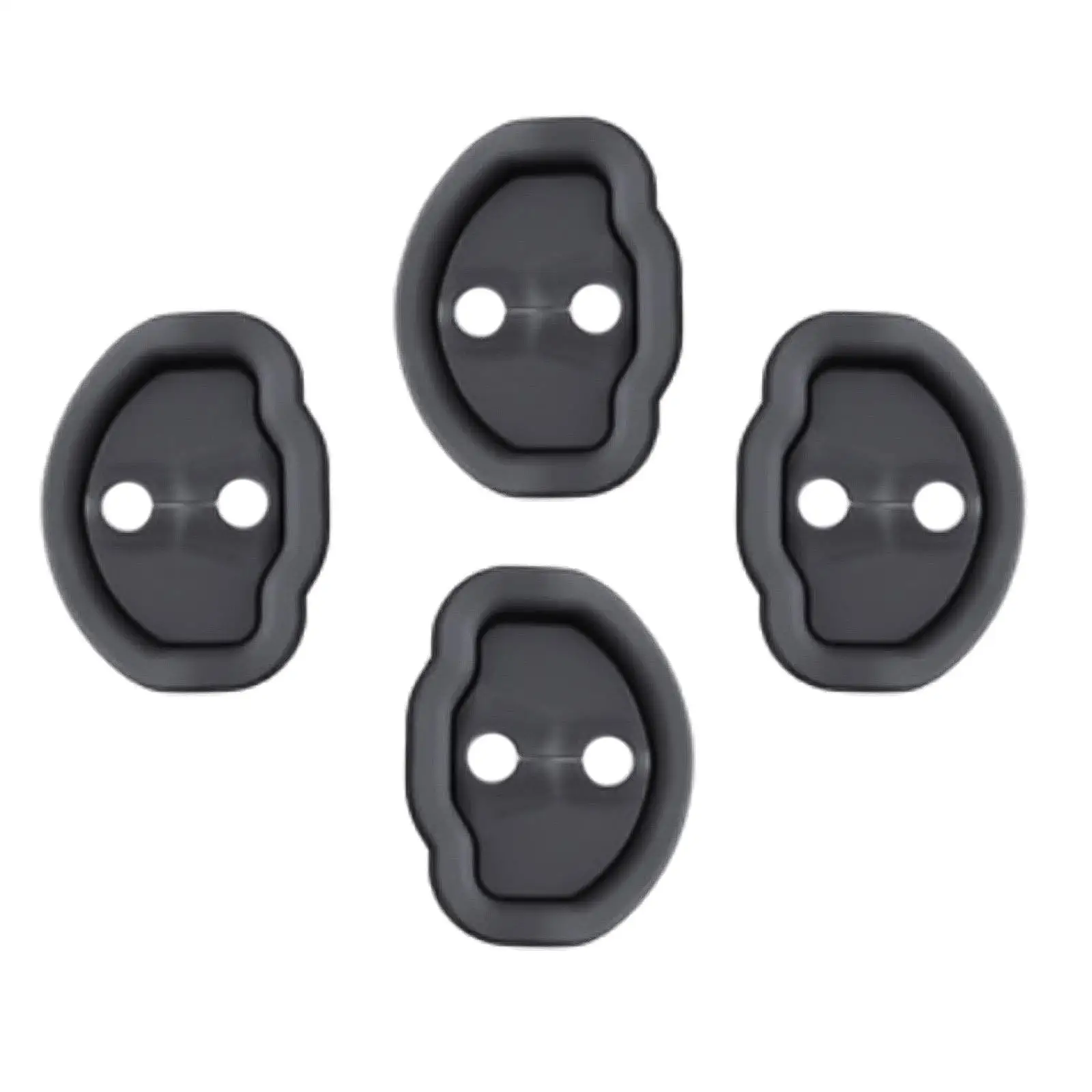 4 Pieces Car Door Lock latches Cover Premium Replaces Car Silicone Door Latch Protective Cover for Model 3 Model Y