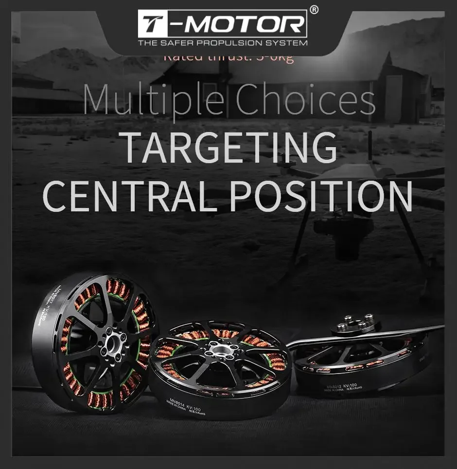 

Бесщеточный двигатель T-MOTOR MN8012 KV100, высокоэффективные мультироторы, двигатель для БПЛА с максимальной тягой 11,8 кг, сверхлегкий дрон, детали для самостоятельного изготовления