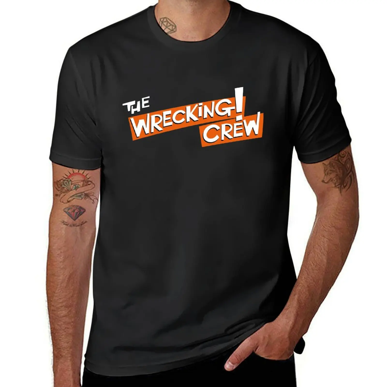 

THE WRECKING CREW T-Shirt custom t-shirts blanks blue lock customs men clothings