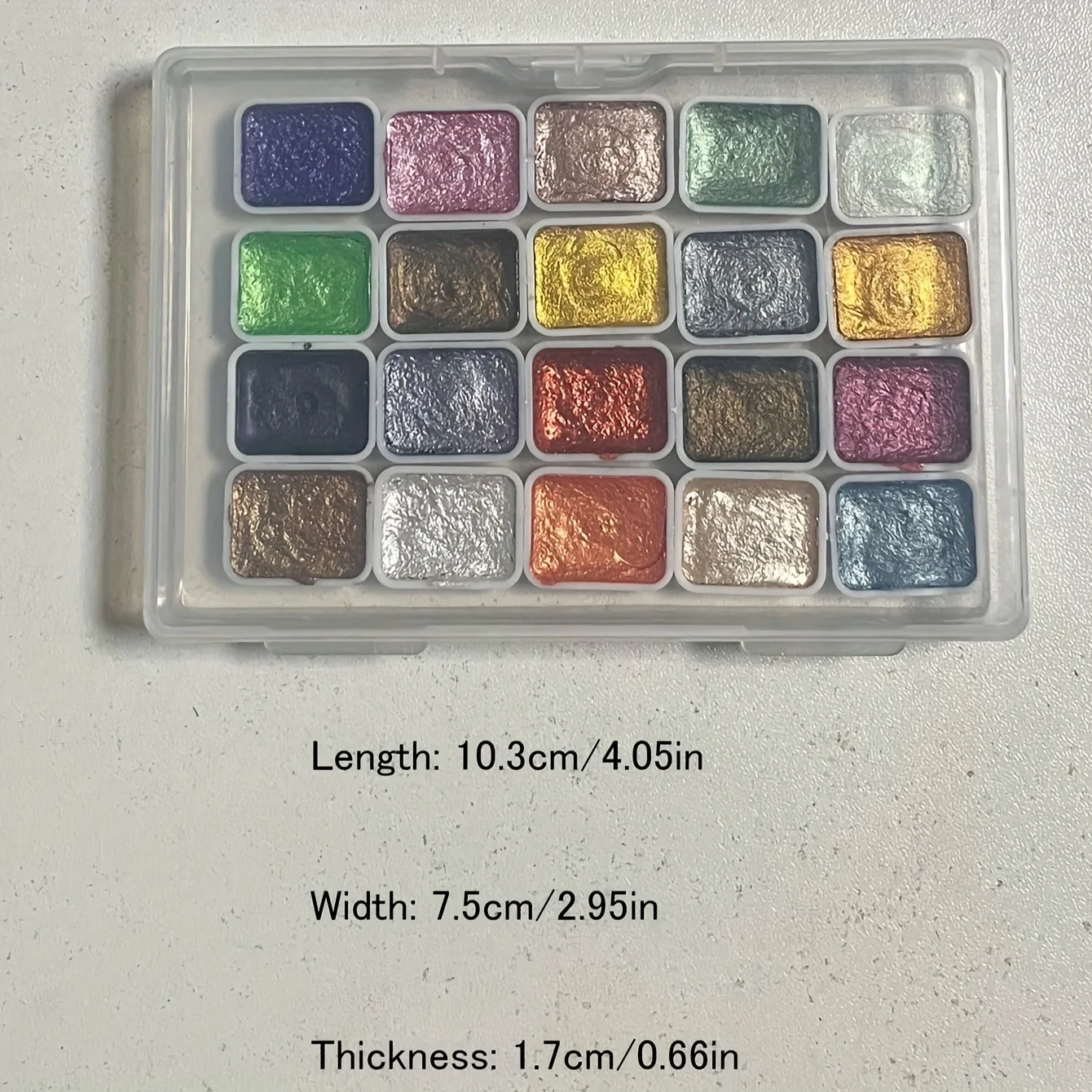 20 Vibrant Colors Pearl Watercolor Pigment Set - High-Quality Solid Packaging for Traditional Chinese Painting, Tangka Calligrap
