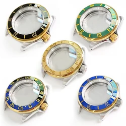 Silver/Gold Watch Case 3 o'clock Stainless Steel Shiny/Brushed For SKX007 Nh36 Movement Sapphire Glass Watch Part