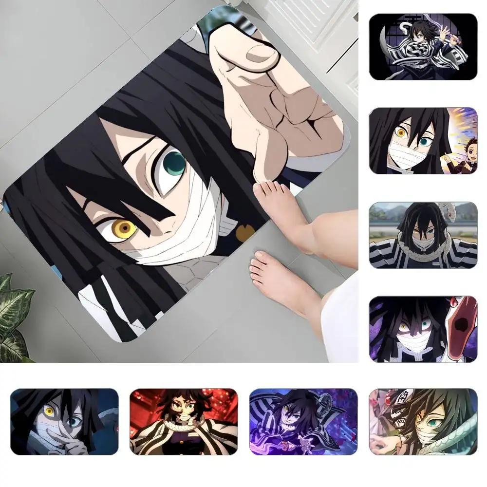 

Anime I-Iguro Obanai Floor Mat Bedroom Bedside Carpet Non Slip Soft Floor Mat Sofa Coffee Table Rugs For Home Decor Doormat