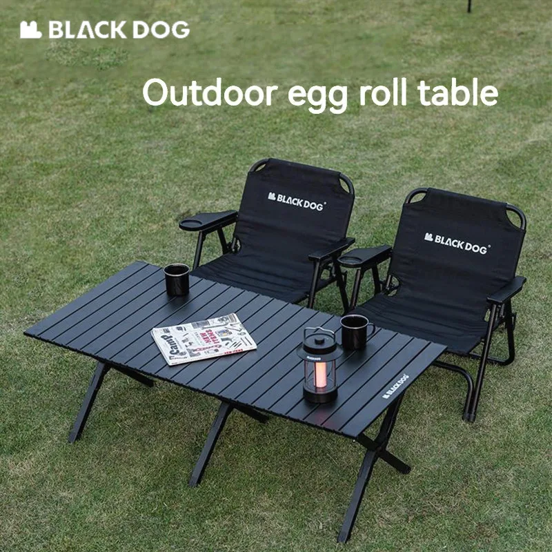 Imagem -03 - Naturehike Blackdog Egg Roll Table Liga de Alumínio Camping Folding Table Mesa de Jantar de Pesca ao ar Livre Móveis Portáteis