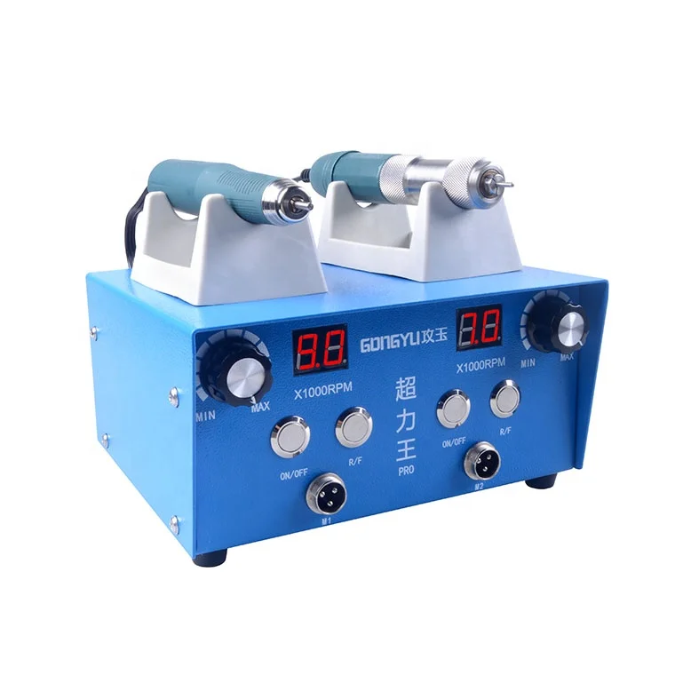 2024 AT-CM-038 &A4&A7 Two Brushless Handpiece 90000rpm 12N.CM Laboratory Grinding Metal Polishing Machine Mart Pad Kit