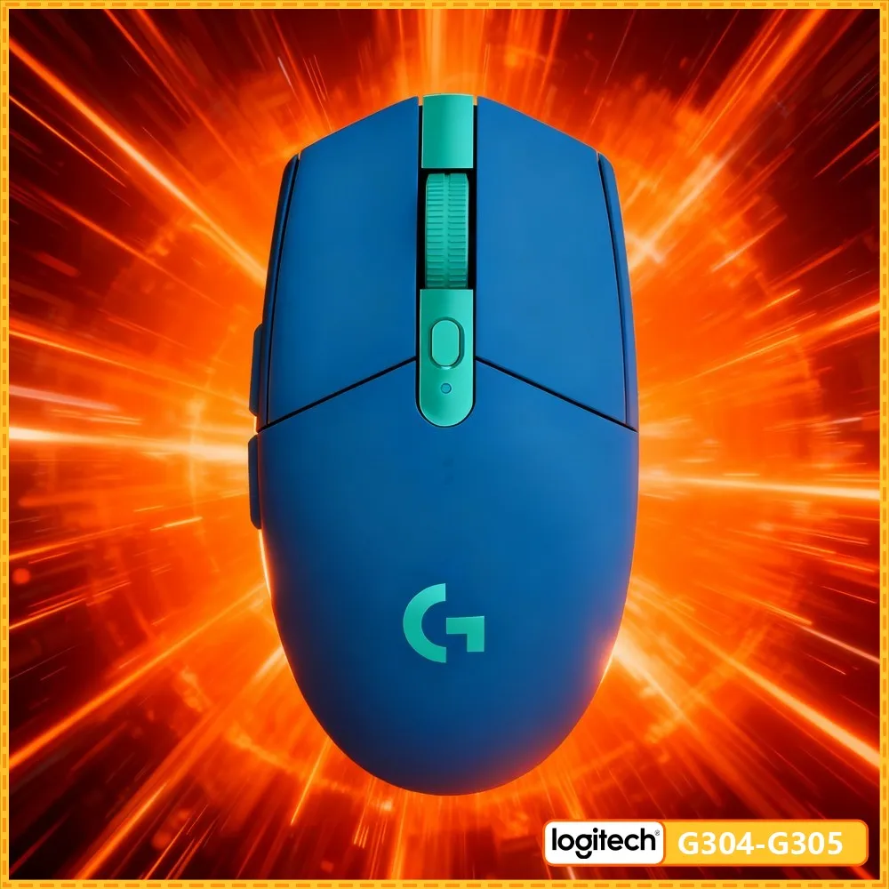 Mouse Gamer Sem Fio Logitech G304 LIGHTSPEED 12000 DPI 1Ms Latência Sensor HERO Bateria de 250 Horas Durável e Confiável