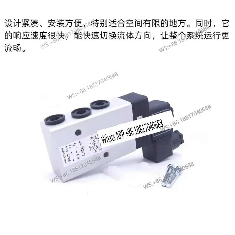 1PC for 2623077 2636047 2623000 Two-position Five-way Solenoid Valve without Coil for 2623079 2636000 Original