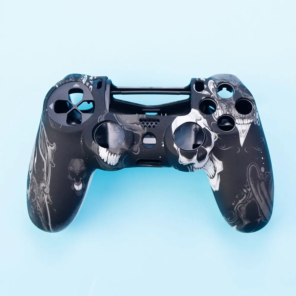 1Piece For Playstation 4 PS4 Pro Slim Controller Grip Silicon Camouflage Rubber Protective Cover Case