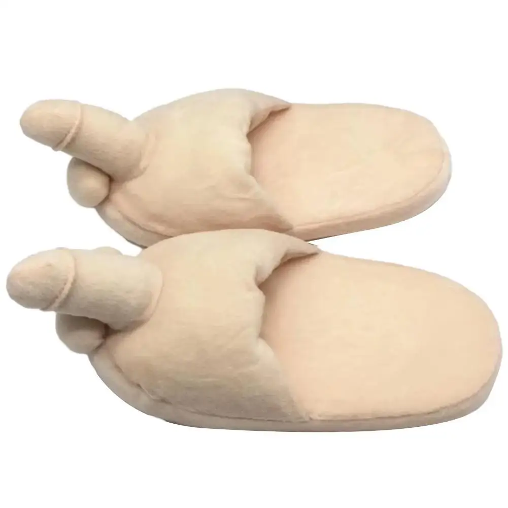 Divertente Unisex adulto peluche pantofola regalo novità Sexy scarpe basse da interno antiscivolo pantofole pelose invernali per donna uomo