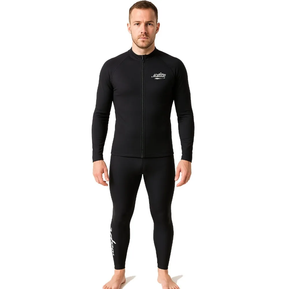 

Men Rash Guard Surf Diving Pants High Elastic Tight Long Rashguards Swimsuit Sunscreen Swimming