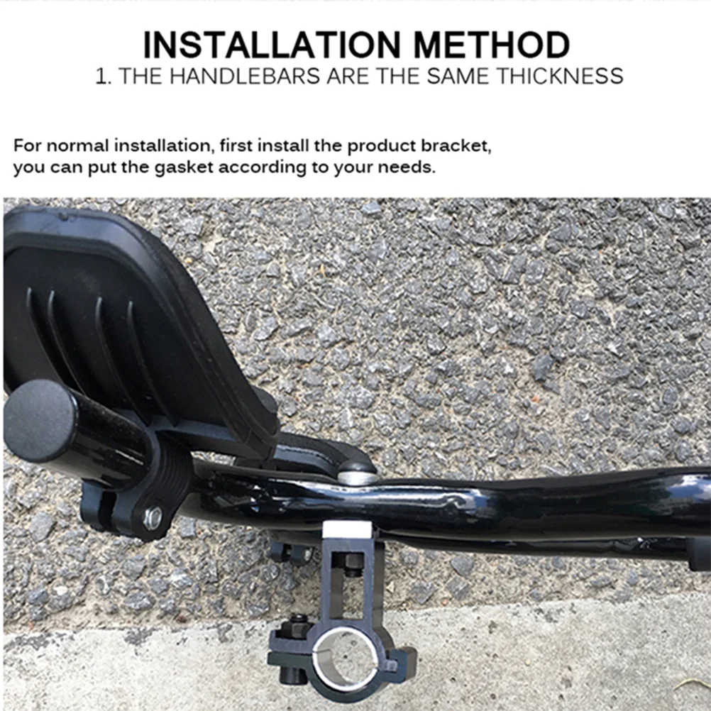 

Aluminum Alloy Mountain Bike Aero Handlebar with Comfortable Pads Rest Bars for Long Distance Cycling Aero Handlebars