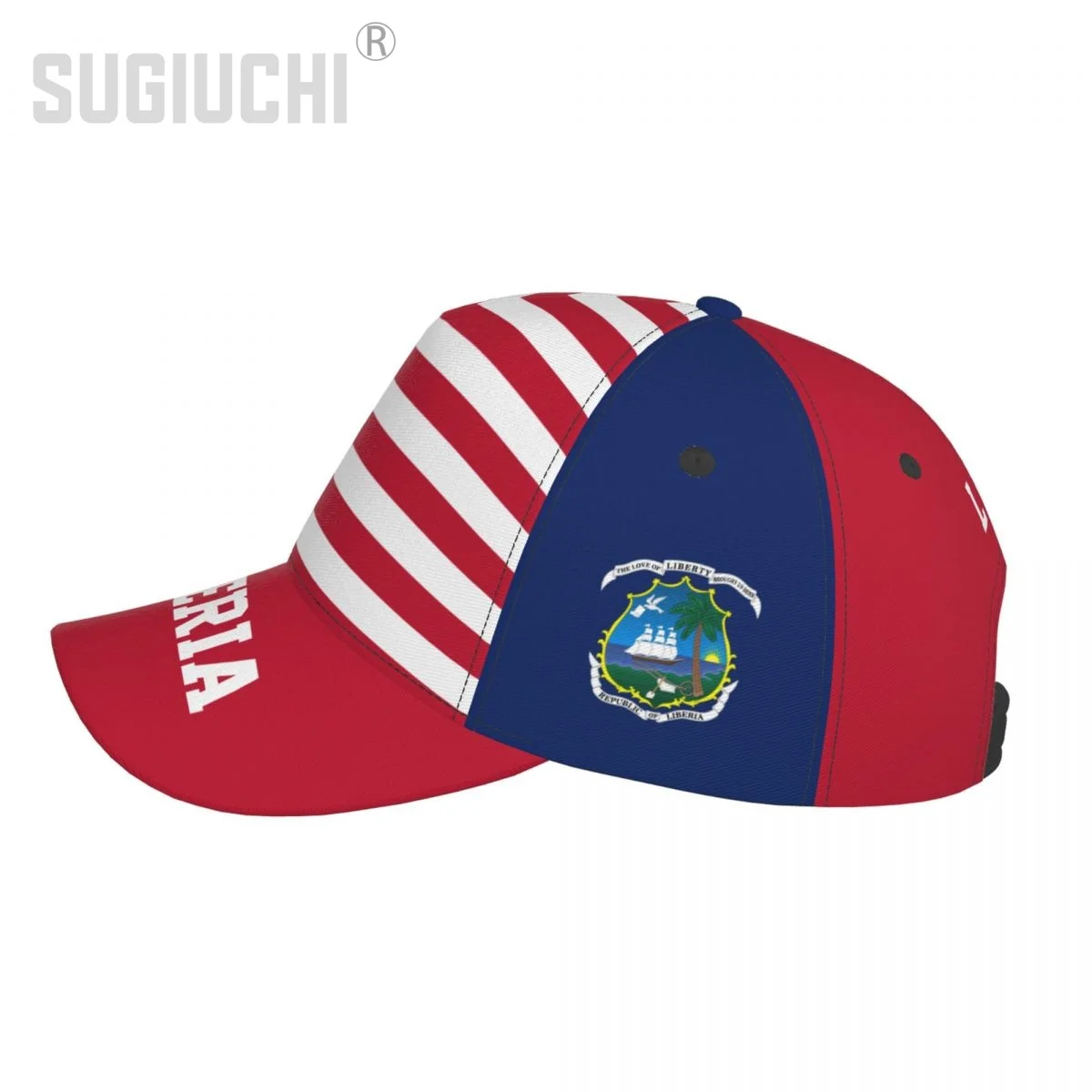 Unisex Liberia Flag Liberian Adult Baseball Cap Patriotic Hat for Baseball Soccer Fans Men Women