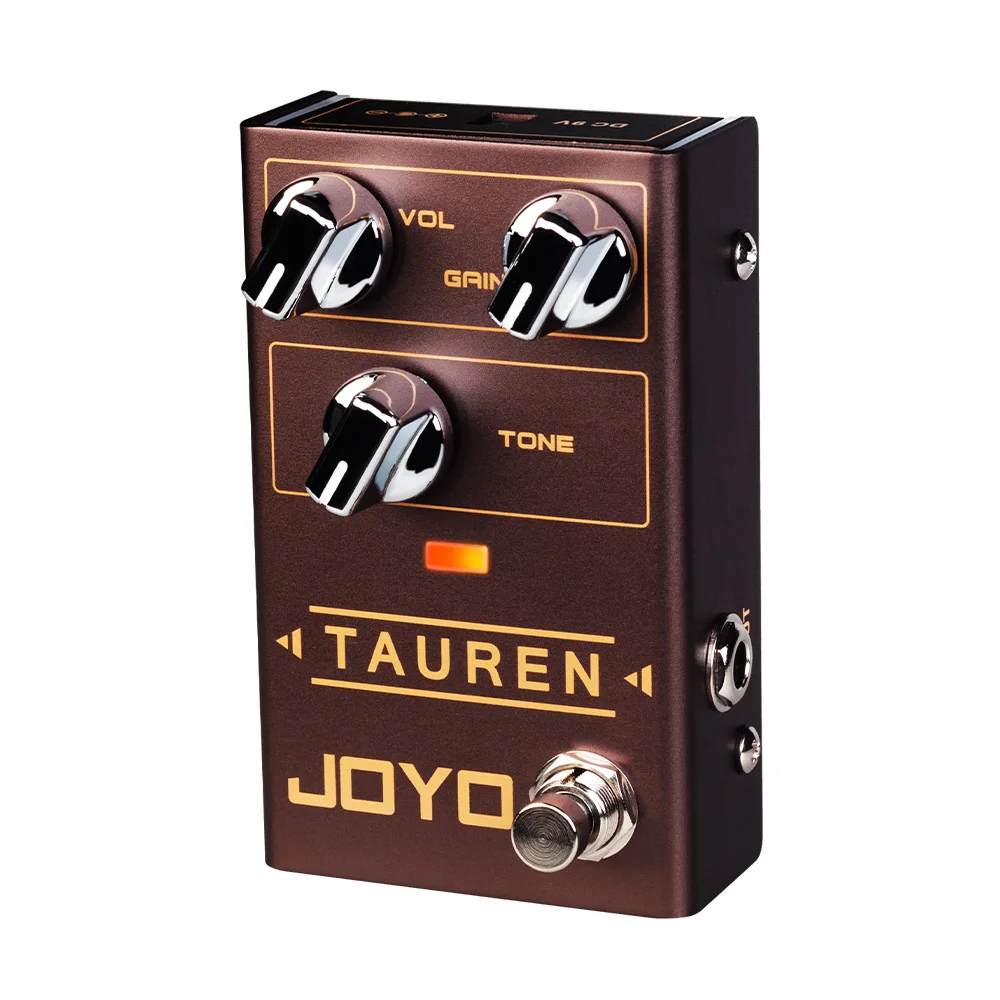 JOYO R-01 TAUREN Overdrive Distortion Guitar Effect Pedal Transparent Warm Overdrive Clean Boost to High Gain Distortion Pedal
